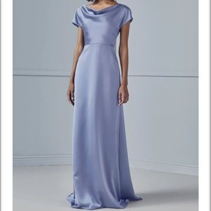 Amsale Marie Bridesmaid Dress in Color Ice Size 10